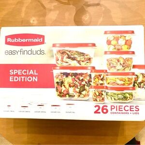 Rubbermaid Special Edition Red Food Storage Set